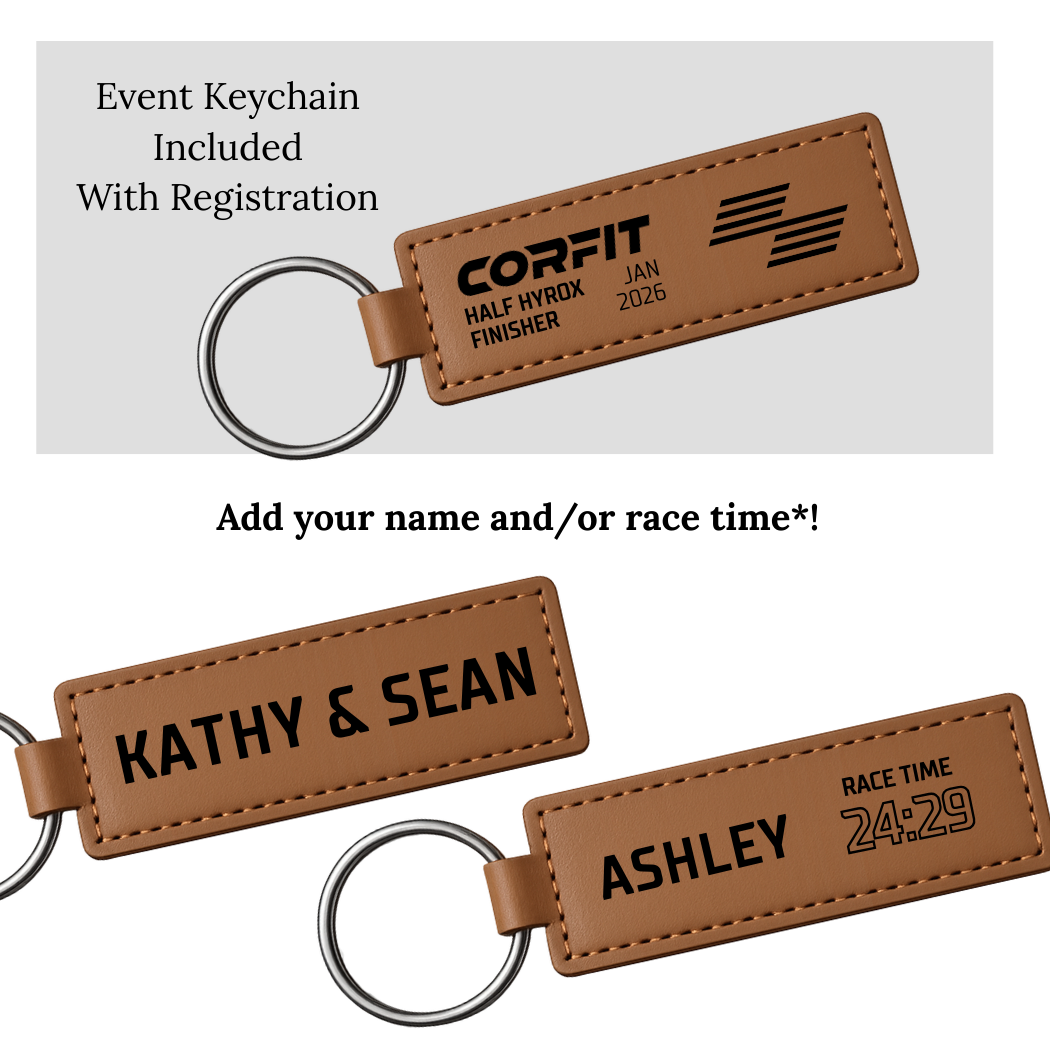 COR.FIT HALF HYROX Finisher Keychain