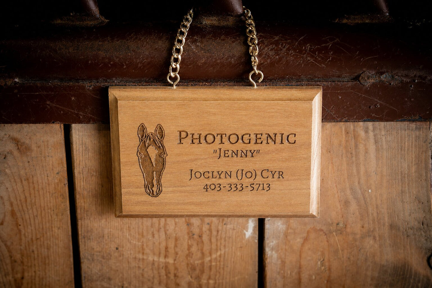 Wooden Stall Plates - Canter Craft