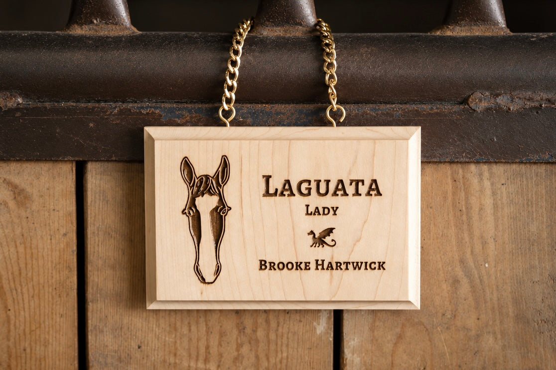 Wooden Stall Plates - Canter Craft