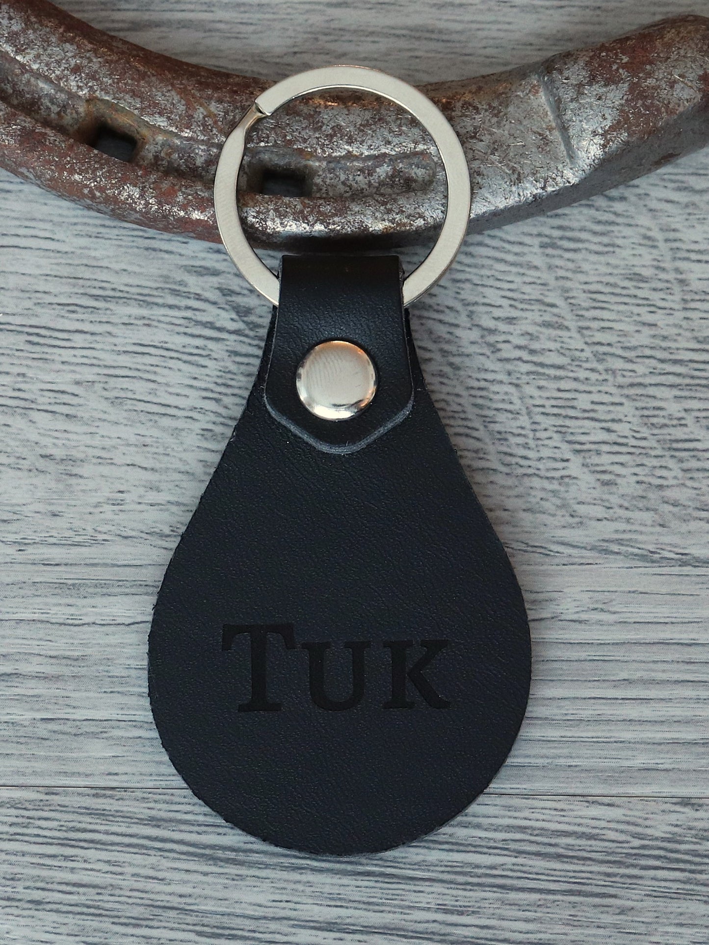 Personalized Leather Keychain