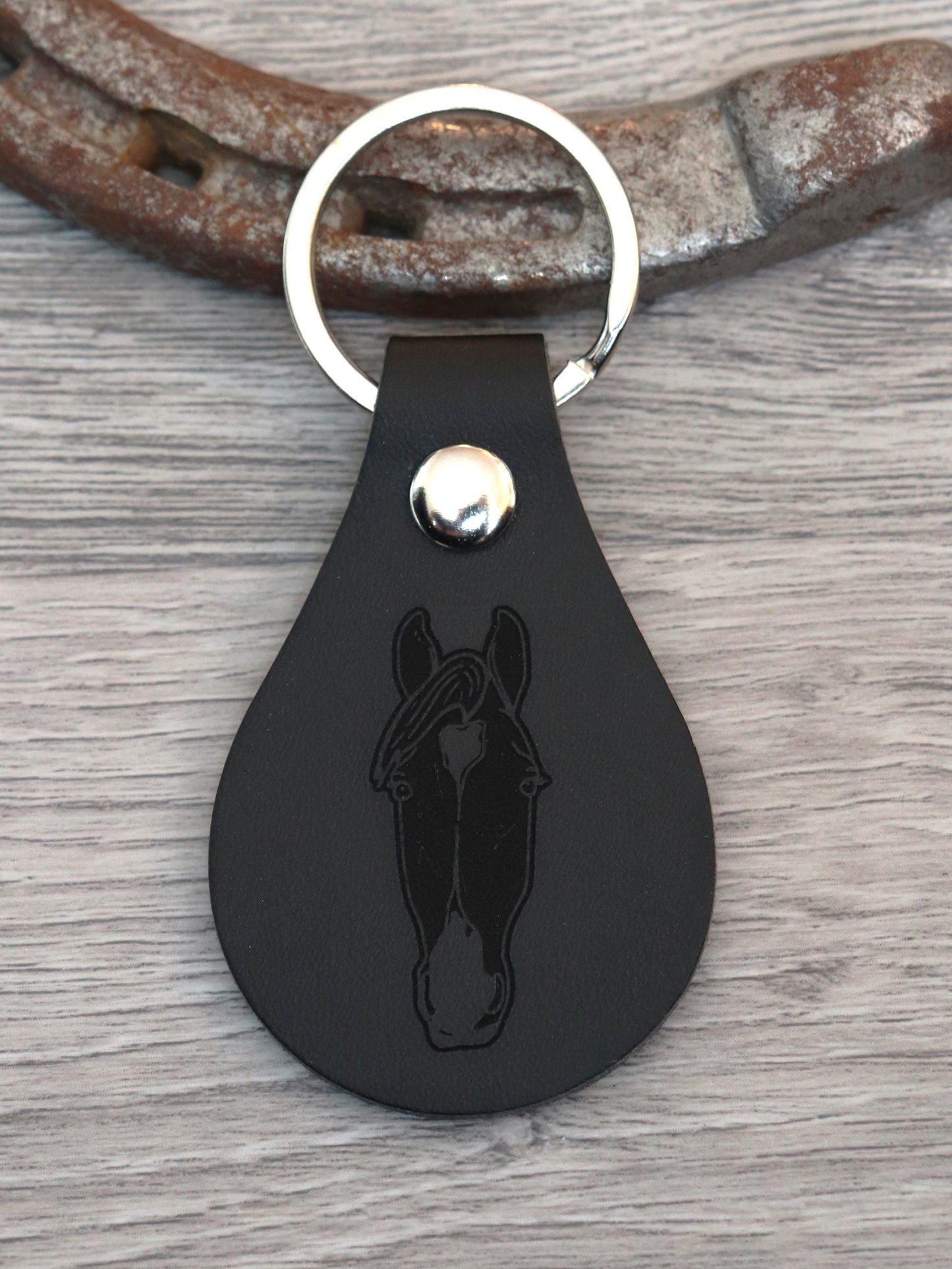 Personalized Leather Keychain