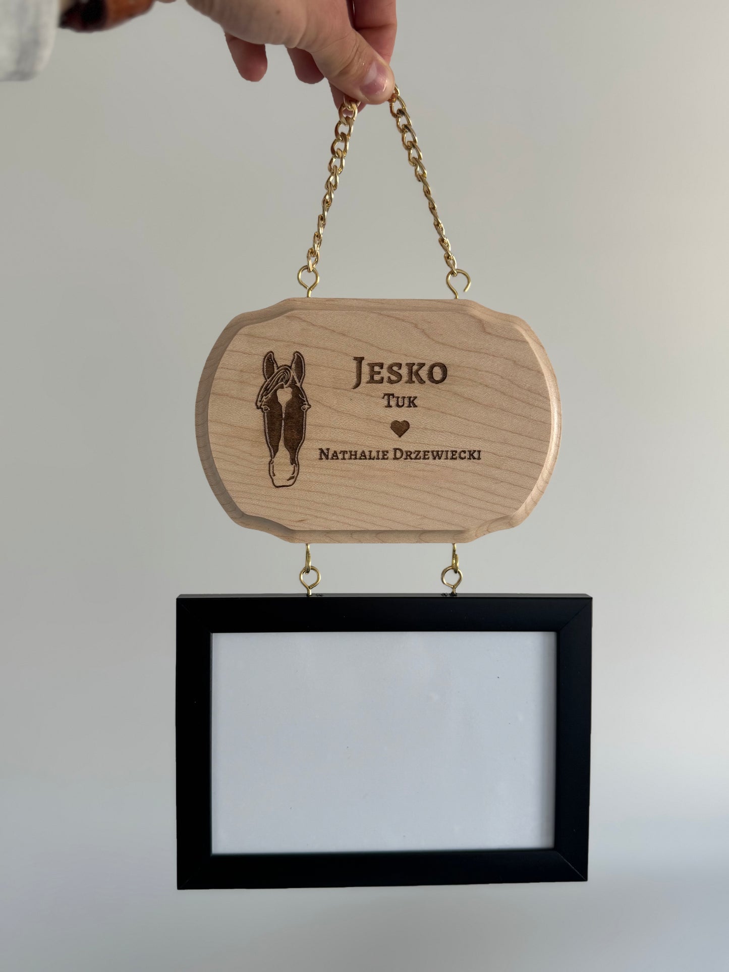 Wooden Stall Plate - Classic