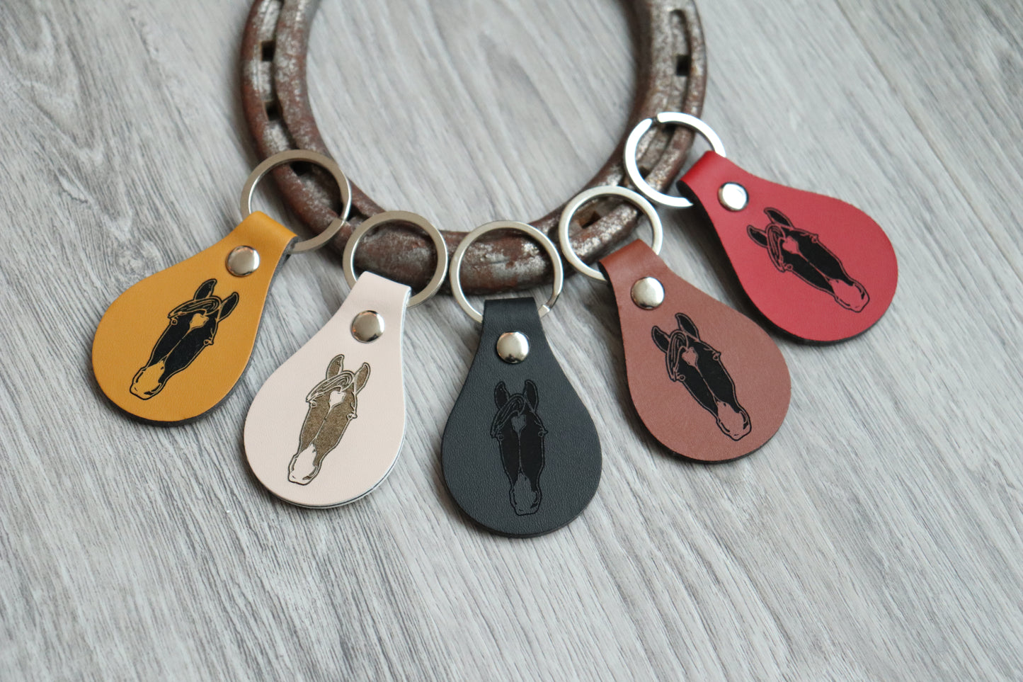 Personalized Leather Keychain