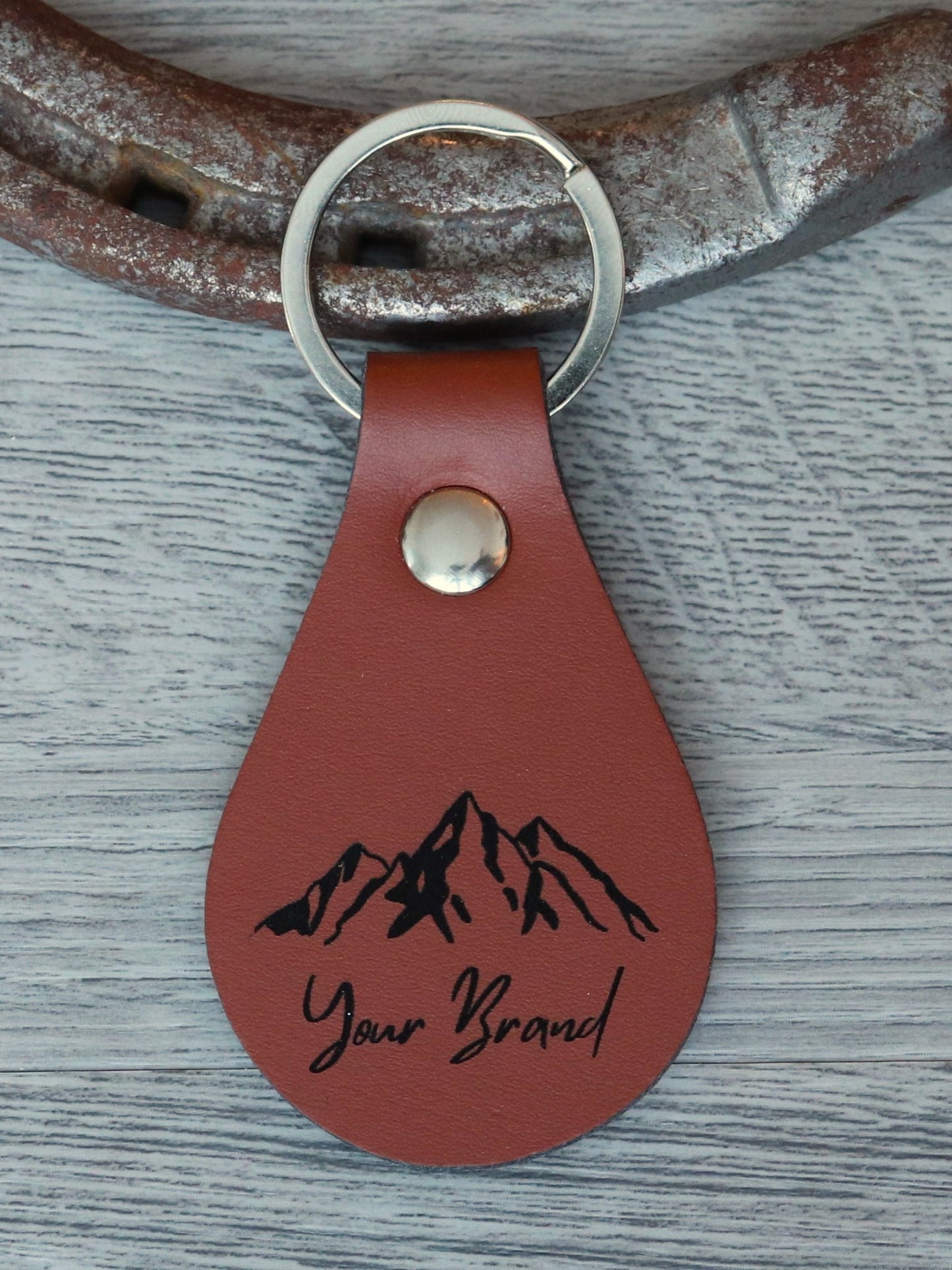 Personalized Leather Keychain