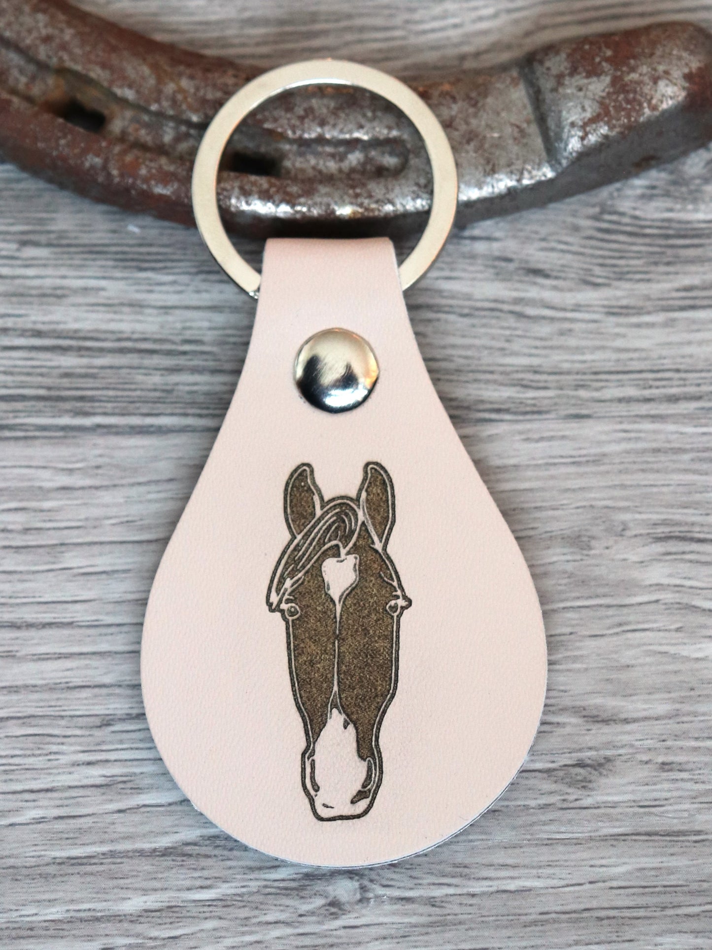 Personalized Leather Keychain