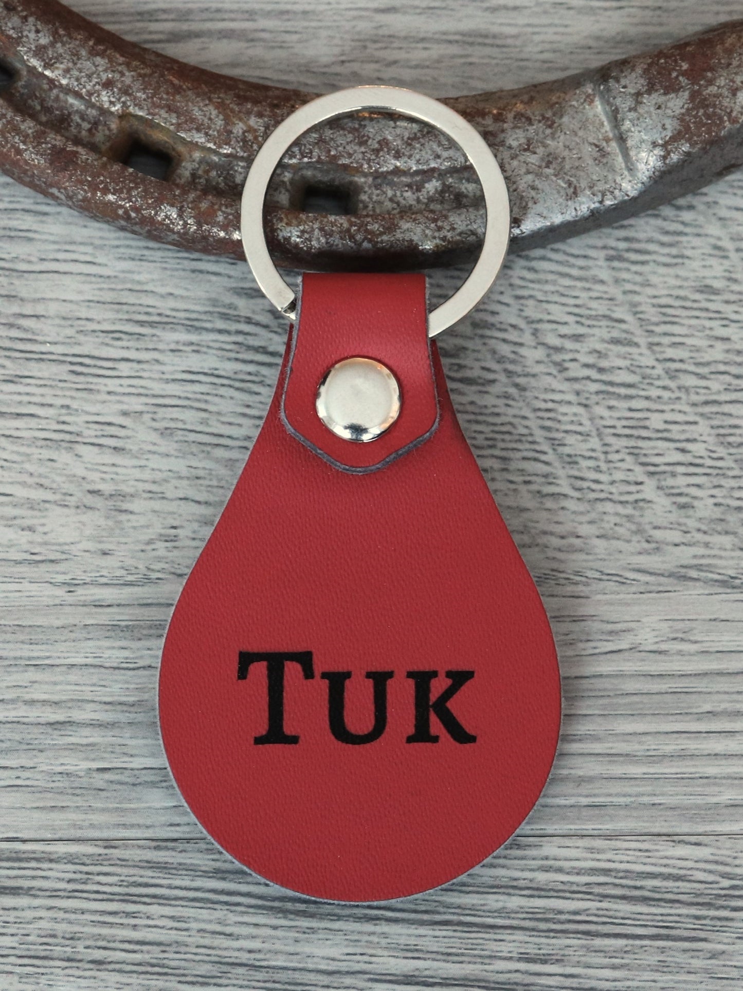 Personalized Leather Keychain