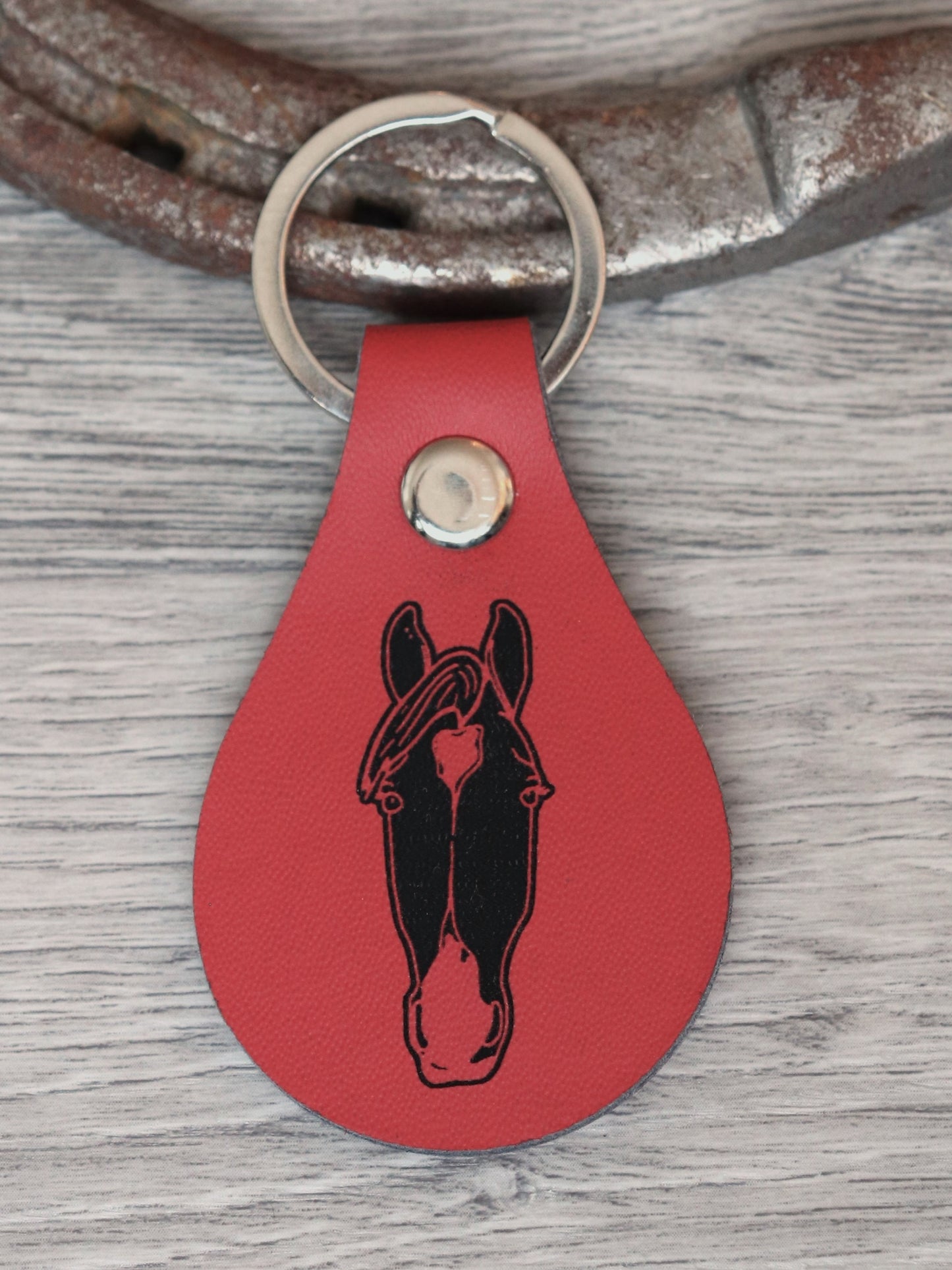 Personalized Leather Keychain