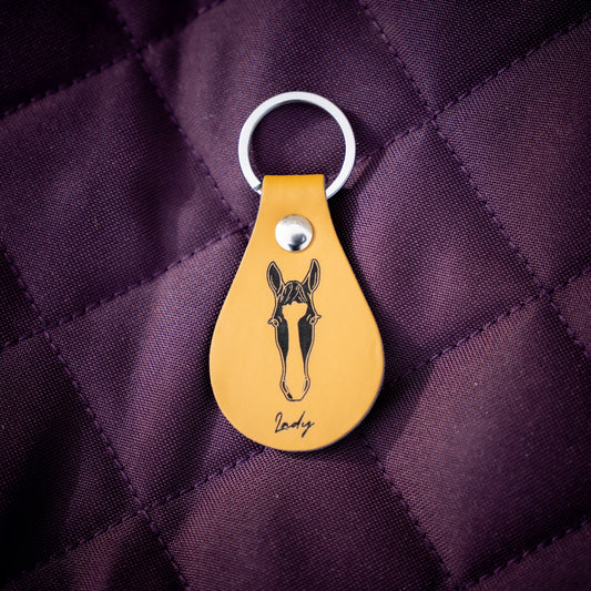 Personalized Round Keychain - Canter Craft